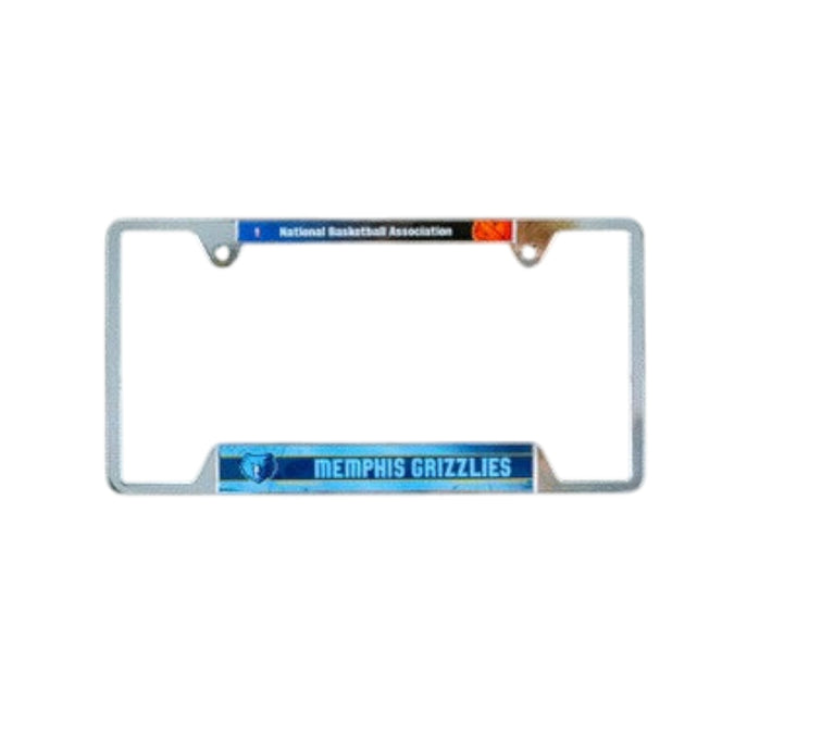Memphis Grizzlies Chrome License Plate Frame - Metal