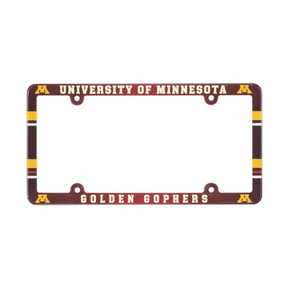 University Of Minnesota Golden Gophers Full Color Plastic License Plate Frame