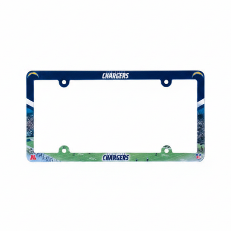 San Diego Chargers Full Color Plastic License Plate Frame