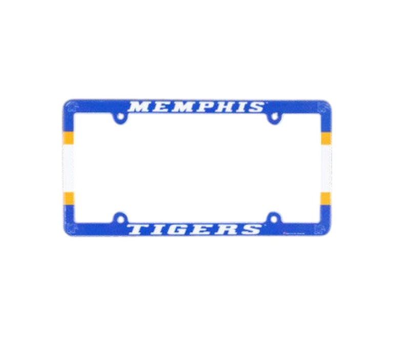 University Of Memphis Tigers Full Color Plastic License Plate Frame