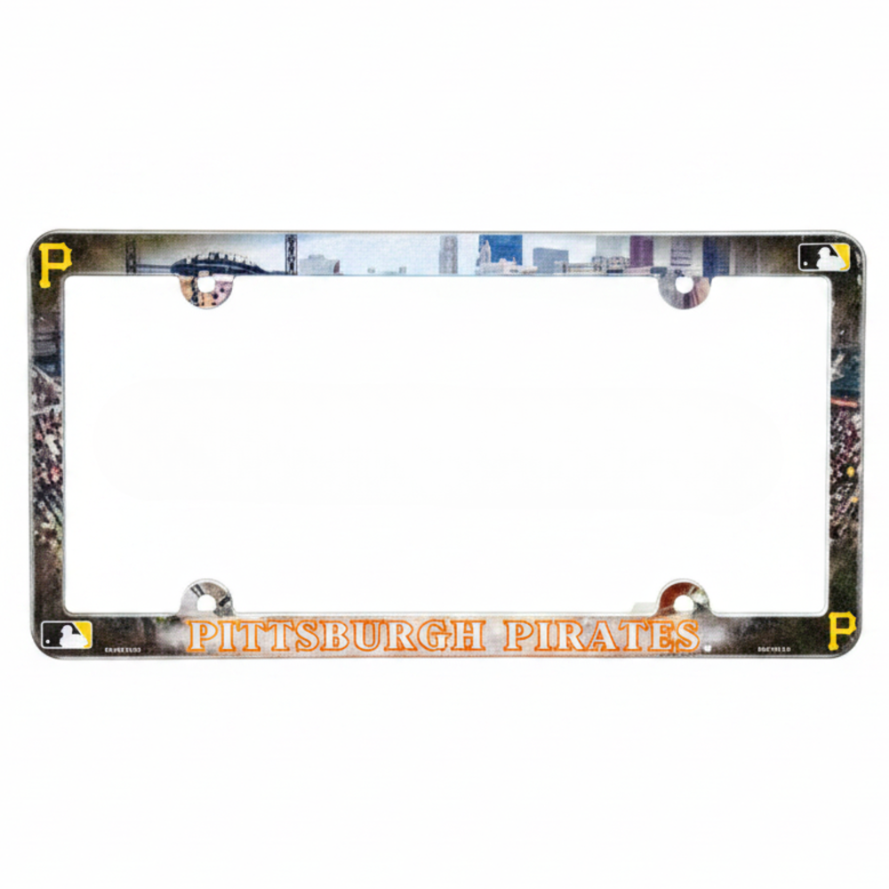 Pittsburgh Pirates Full Color Plastic License Plate Frame