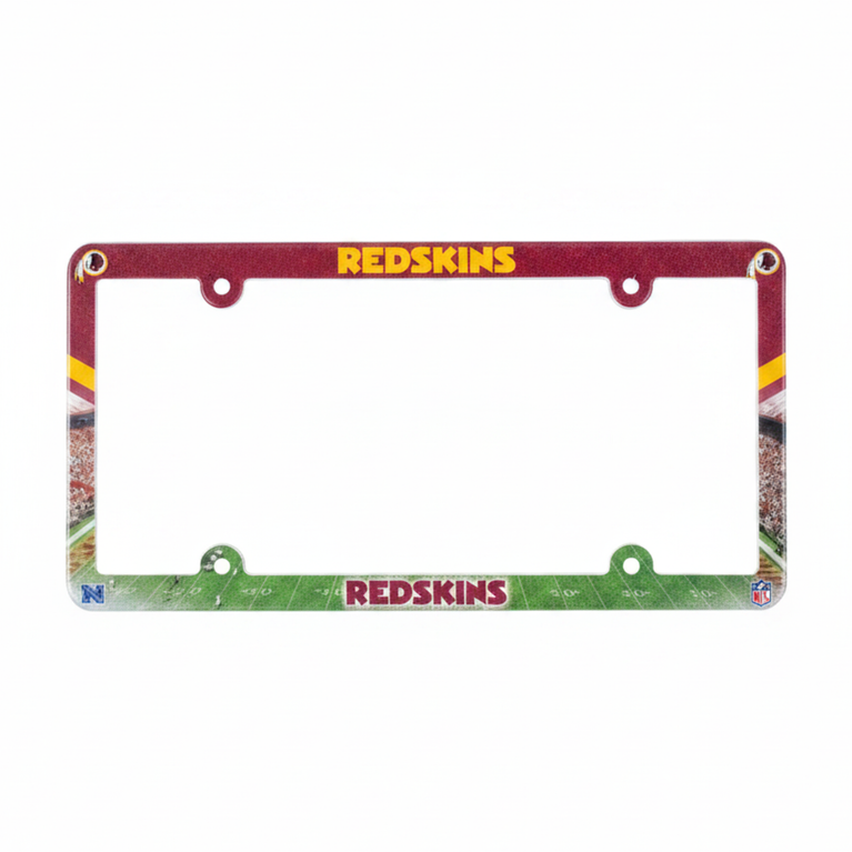 Washington Redskins Full Color Plastic License Plate Frame